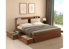 Buy Wooden King Size Cot – Bed with Storage at Best Price