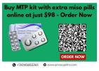 Buy MTP kit with extra miso pills online at just $98 - Order Now