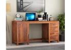 Brason Honey Finish Computer Table – Your Essential Workspace