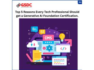 Top Reason Every Tech Professional Should Get a Generative AI Foundation Certification. Top Reason Every Tech Professional Should Get a Generative AI Foundation Certification.