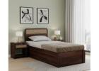 Balikos Sheesham Wood Single Bed with Drawer Storage