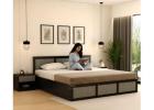 Orren Bed: Textured Headboard & Smart Storage