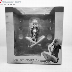 No Brand FATE Destiny Night Eat a ball sitting position Seba Boxed hand decoration model 14CM detail image