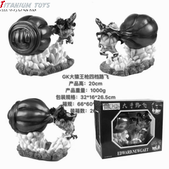 No Brand One Piece Nautical King GK Daxie King Gun Four-speed Road Fly Big Hand Road Fly Boxed Figure 20CM detail image