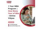 1 Year MBA Program | How Many Year of Mba  - Online Vidyaa