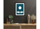 Mani Elegant Traditional Pichwai Cow Art Print in Black Frame