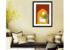 Majestic Indus Traditional Pichwai Sacred Cow Canvas Art