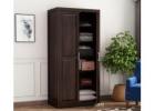 Two-Door Wooden Wardrobe for Bedroom – Durable & Elegant Design