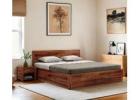 Elegant Wooden King Size Bed Design for Modern Bedrooms