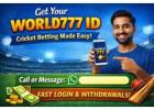 Sign up Now and Get your World777 ID