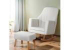 Luxury Comfort Artiss Rocking Chair Armchair – Beige Linen Relax Seat