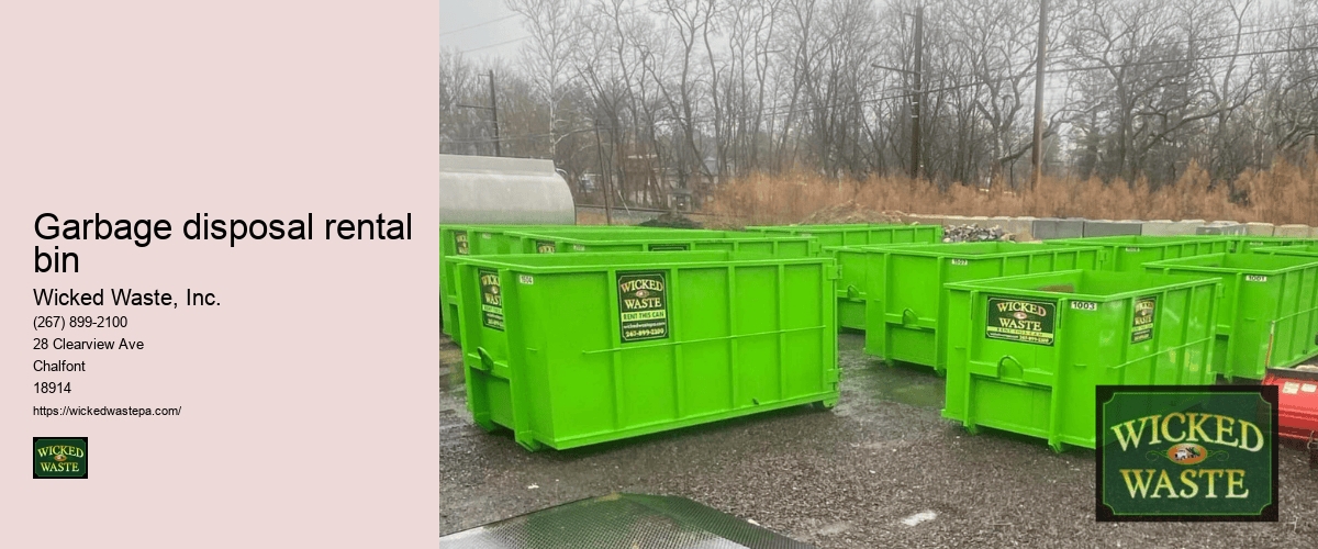 lawn waste dumpster