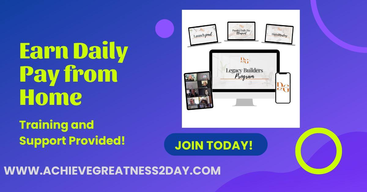 Earn Daily Pay From Home