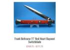 Find the 11” Frank Beltrame Italian Stiletto Switchblades that are handmade in Italy