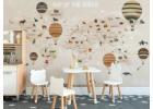 Colorful Creatures: Kids Map Wallpaper with Animal Designs