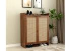 Stylish Shoe Rack Wooden | Shoe Cabinet & Shoe Stand Online