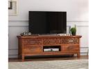 A Neat Setup with Simple TV Unit Design for Hall Areas