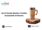  Eco-Friendly Bamboo Tumbler – Sustainable Drinkware,