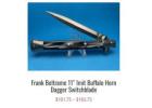 Buy handmade Frank Beltrame knives with mounted dual-finger or floating guards