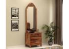 Buy Dressing Table Online | Wooden Dressing Table with Mirror