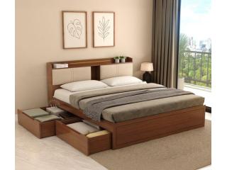 Classic Wooden King Bed – Spacious & Affordable Classic Wooden King Bed – Spacious & Affordable