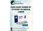 How many doses of cytotec to induce labor