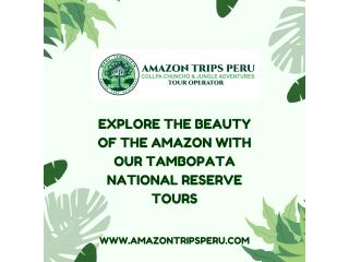 Explore the Beauty of the Amazon with Our Tambopata National Reserve Tours Explore the Beauty of the Amazon with Our Tambopata National Reserve Tours