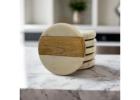 Buy Premium Marble Coasters for Stylish Dining & Coffee Tables – Perilla Home