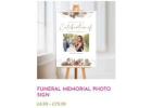 Funeral Memorial Photo Sign Board