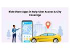Ride Share Apps in Italy: Uber Access & City Coverage
