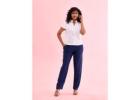 Buy Stretchable and Comfortable Straight Pants for Women- Go Colors