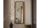 Modern Minimalist Full-Length Dressing Mirror with Solid Wood Frame