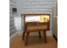 Wooden Smart Bedside Table – Durable & Stylish