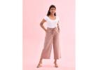 Shop Beige Pants for Women Online at Go Colors for Everyday Style